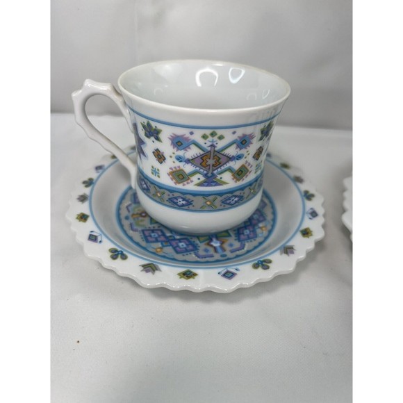 5 Pcs Dinnerware Set Of‎ Sango Japan One World Lapland Blue 8006 EUC - Picture 2 of 11